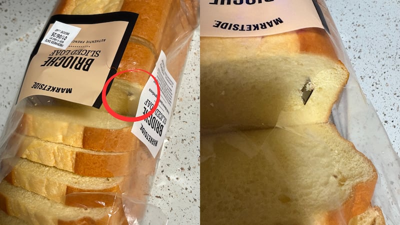A WLOX viewer bought a loaf of bread from Walmart and found razor blades in it.