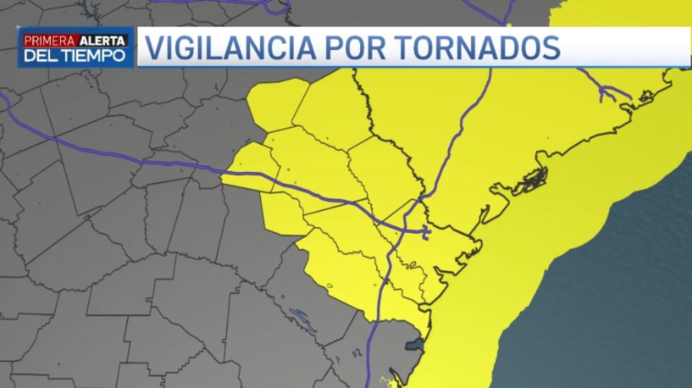 Ahora la vigilancia por tornados solo abarca condados en el área de Savannah