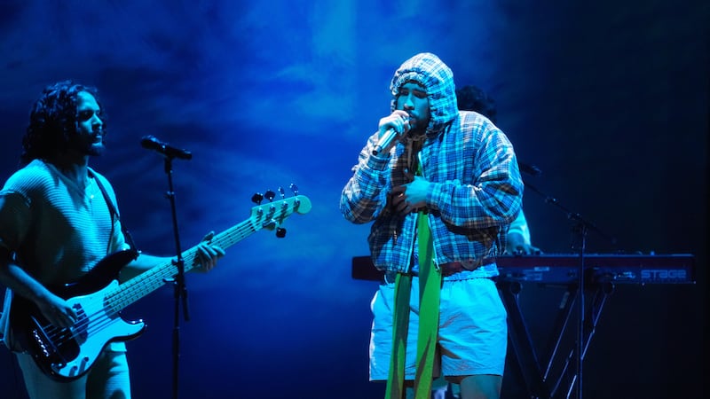 Bad Bunny durante su presentación en el Latin Grammy 2025 el jueves 13 de noviembre de 2025 en...