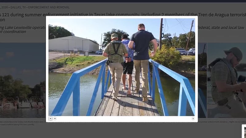 ICE confirmó 121 arrestados migratorios durante el verano en el lago Lewisville y sus...